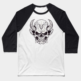 Demon Skull Baseball T-Shirt